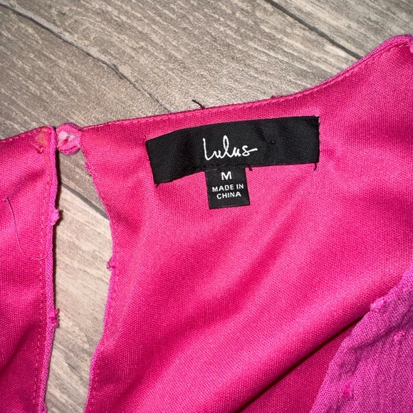 Lulus Pink Ruffled Wrap Dress - Picture 2 of 2